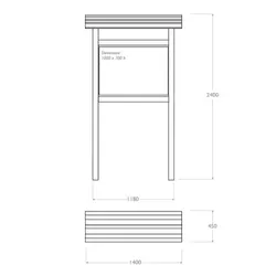 espositore strongplast plastica 100x70 misure