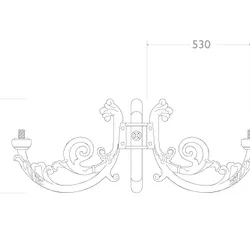 fidia cima tripla ghisa alluminio 402 3 dimensioni 2d