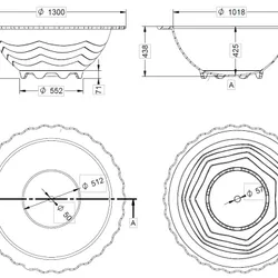 fioriera iris grande misure