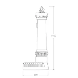 Fuente clasica Milano medidas