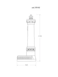 Classic Milano Fountain dimension