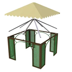 gazebo strongplast plet telo pvc esploso