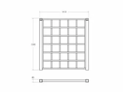 Esquema Técnico del Panel Estándar para Isla Ecológica, Modelo Cremona