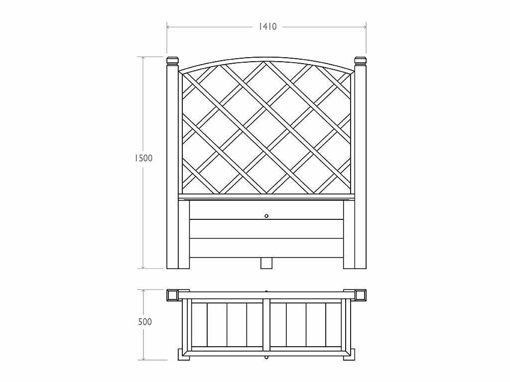 Venice Model Planter Panel for Recycling Areas