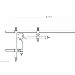 mensola muro ghisa alluminio acciaio 511 dimensioni