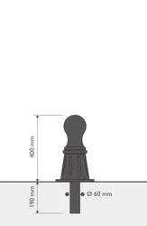 Ombrone Bollard Dimensions