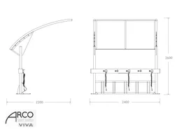 Pensilina arco smart misure