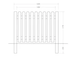 misure 2d recinzione country strongplast