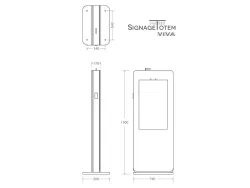 Misure Urban digital signage totem