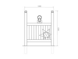 Pannello sensoriale BINOCOLO in STRONGPLAST misure