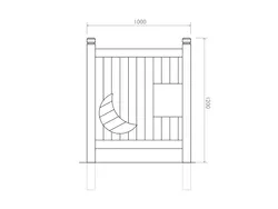 Painel Sensorial JANELA em STRONGPLAST - Medidas