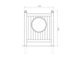Medidas do Painel Sensorial OBLO