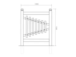 misure pannello sensoriale inclusivo xylofono strongplast