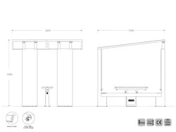 Misure 2D salotto smart con fotovoltaico