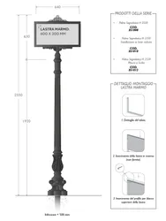 Dimensiuni stâlp de semnalizare