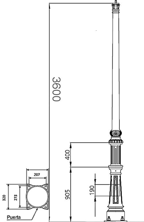 Palo villa  dimensioni