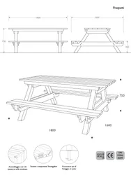 Picnic Table - Detail of the Rounded Corners