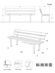 panchina classica acciaio valencia eco dimensioni1