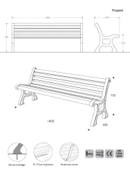 Technical Specifications of the Italia Bench