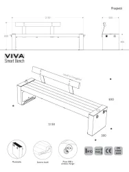 VIVA Indoor Bench Dimensions