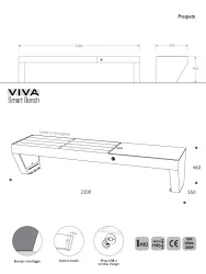Panchina VIVA smart misure