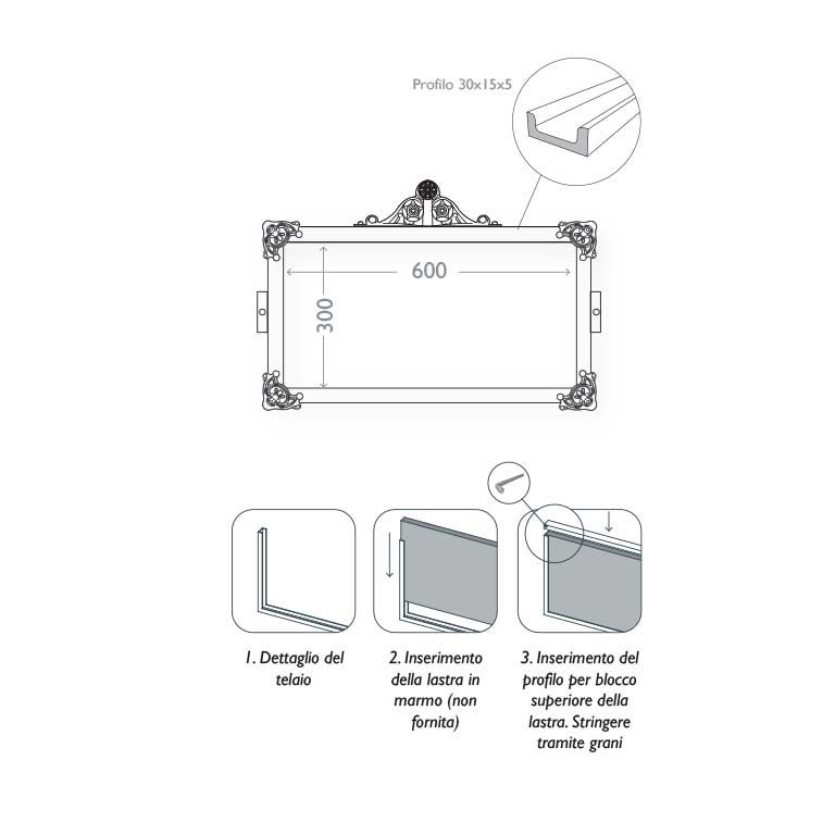 Wall panel for historical center measure