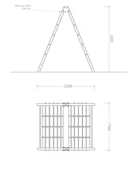 pianta prospetto arrampicatoio strongplast cod 7016