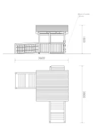 Dimensões da Casinha das Fadas Inclusiva