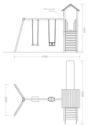 Desenhos Técnicos do Castelo com Baloiço