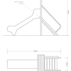 pianta prospetto castello mini strongplast cod 7004.1