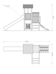 pianta prospetto combi palestra strongplast cod 7009
