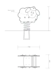 pianta prospetto gioco a molla dolly strongplast cod 7159