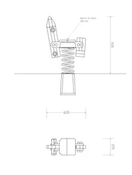 pianta prospetto gioco a molla matita strongplast cod 7092