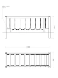 pianta prospetto ponte a pioli strongplast cod 7019