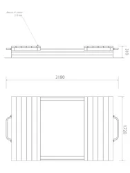 Sabbiera in plastica riciclata misure