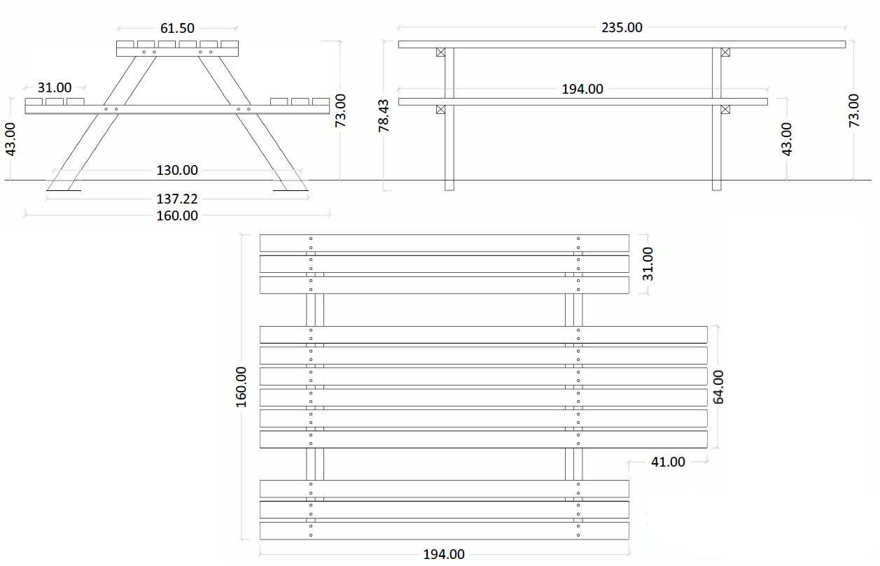 Inclusive PIC NIC Table dimesion