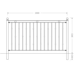 recinzione acciaio 784 dimensioni