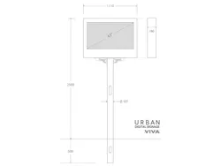 Misure Urban digital signage