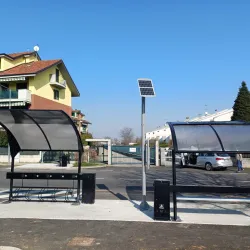 Pensiline ARCO SMART - Volvera - Arco Smart Con Panhina Ricarica Ebike Doppia Arco Smart Con Panhina Ricarica Ebike Doppia