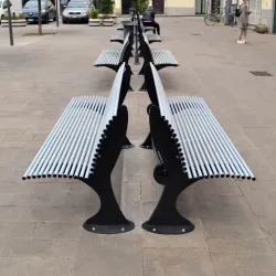 Panchina Shark e Shark Smart Panchina Shark E Shark Smart Acciaio Verniciato Arredo Urbano 2