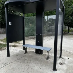 Prodotti smart varie installazioni - Pensilina Smart Bus Shelter With Smart Totem School Pensilina Smart Bus Shelter With Smart Totem School