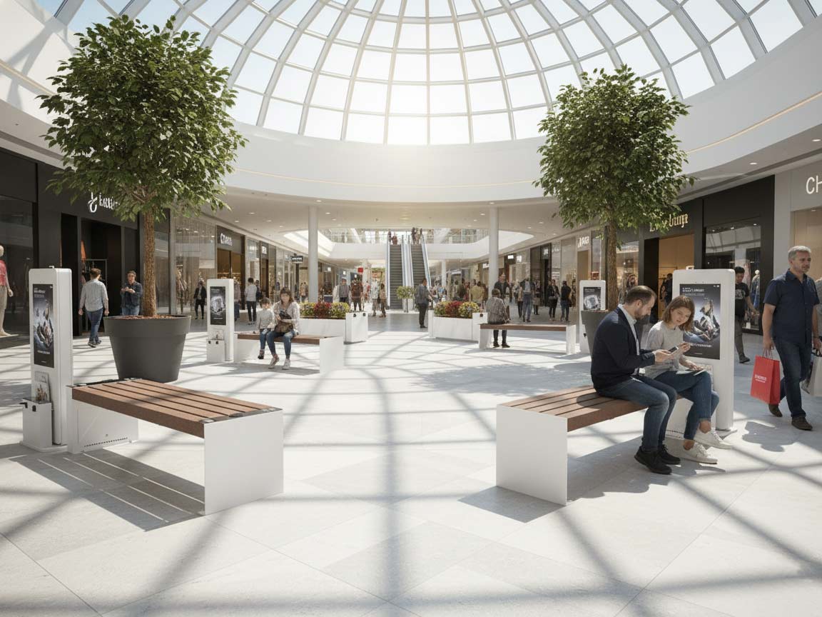 Totem In Piazza Interattivo Publicita Smart Viva Per Centri Commerciali Foto2