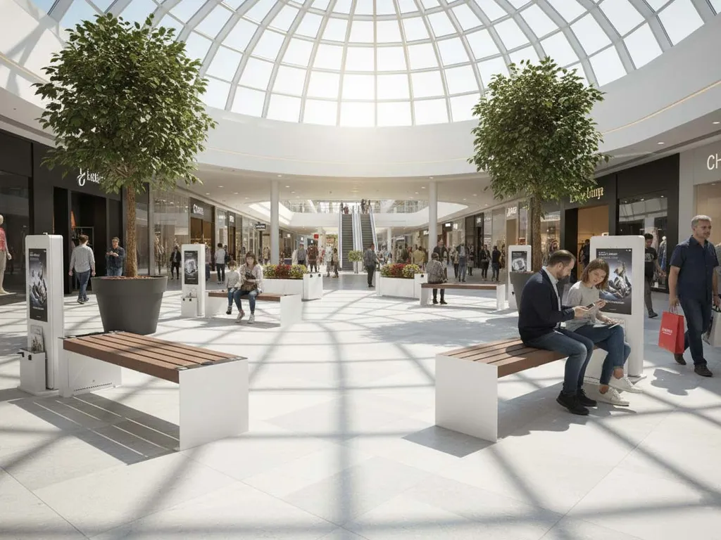 totem in piazza interattivo publicita smart viva per centri commerciali foto2